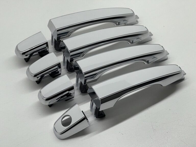 Painted Olympic White Door Handle Set – Exterior, 4-Piece For 1999-2007 Silverado